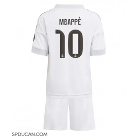 Dječji Nogometni Dres Real Madrid Kylian Mbappe #10 Domaci 2025-26 Kratak Rukav (+ Kratke hlače)